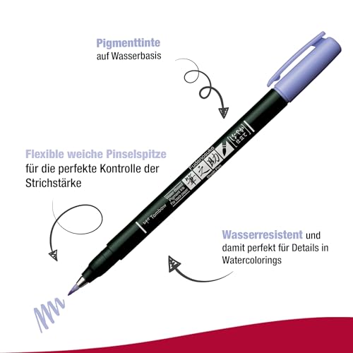 tombow-fudenosuke-pastel-6er-set-ws-bs-6p-f-r-schwarzes-papier image 8