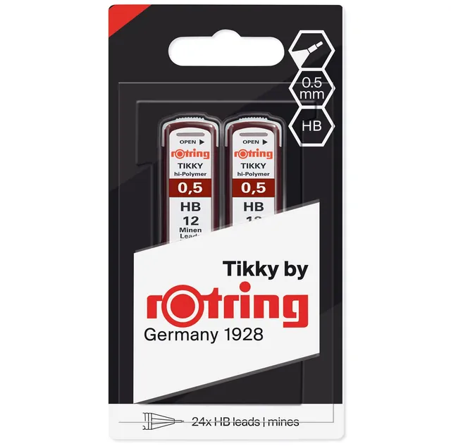 rotring-hochpolymer-ersatzminen-0-5-mm-hb-24-st-ck image 1