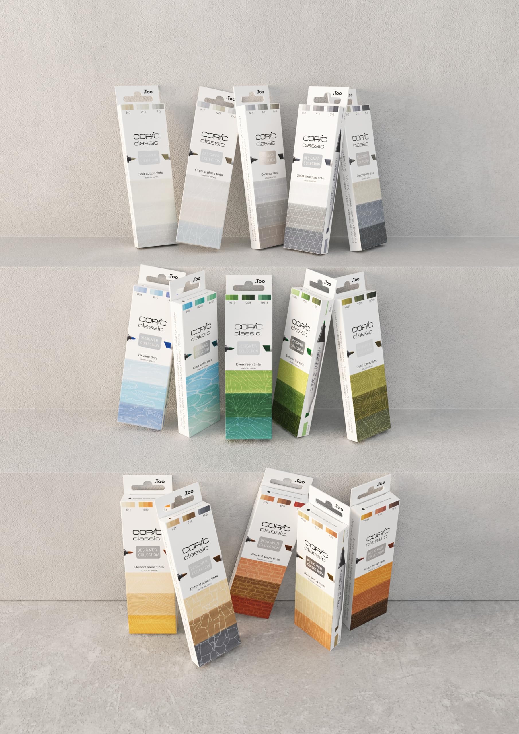 copic-classic-designer-collection-deep-forest-tints-3er-set-yg95-yg99-bg99 image 2