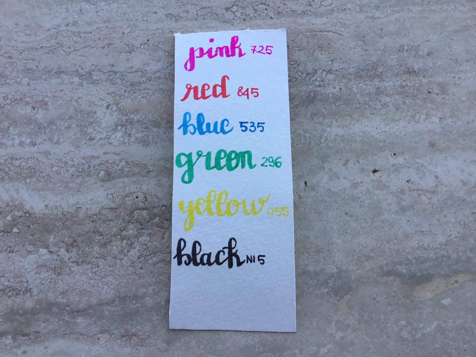 Schöne kräftige Farben