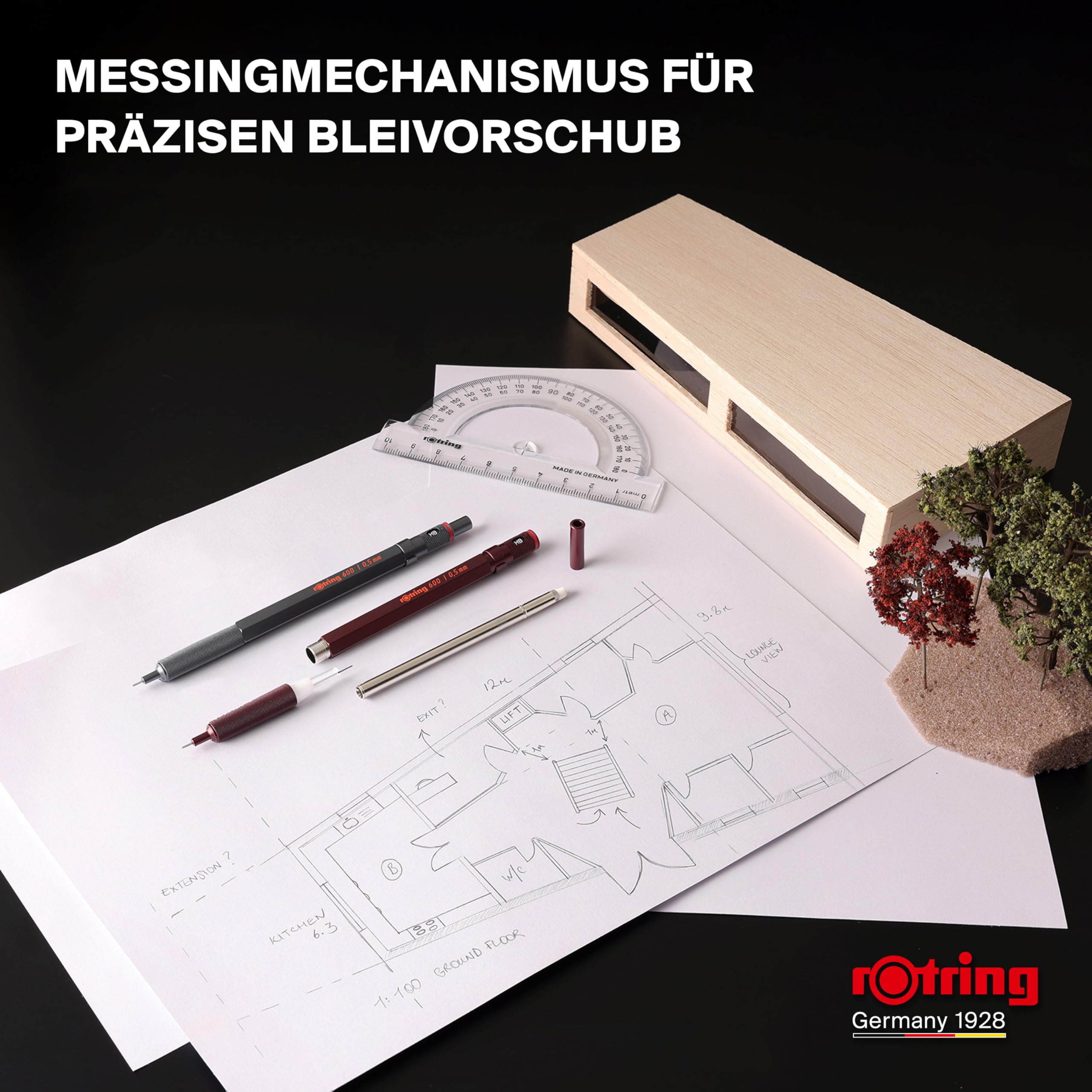 rotring-600-druckbleistift-0-5-mm-hb-vollmetall-steingrau image 7