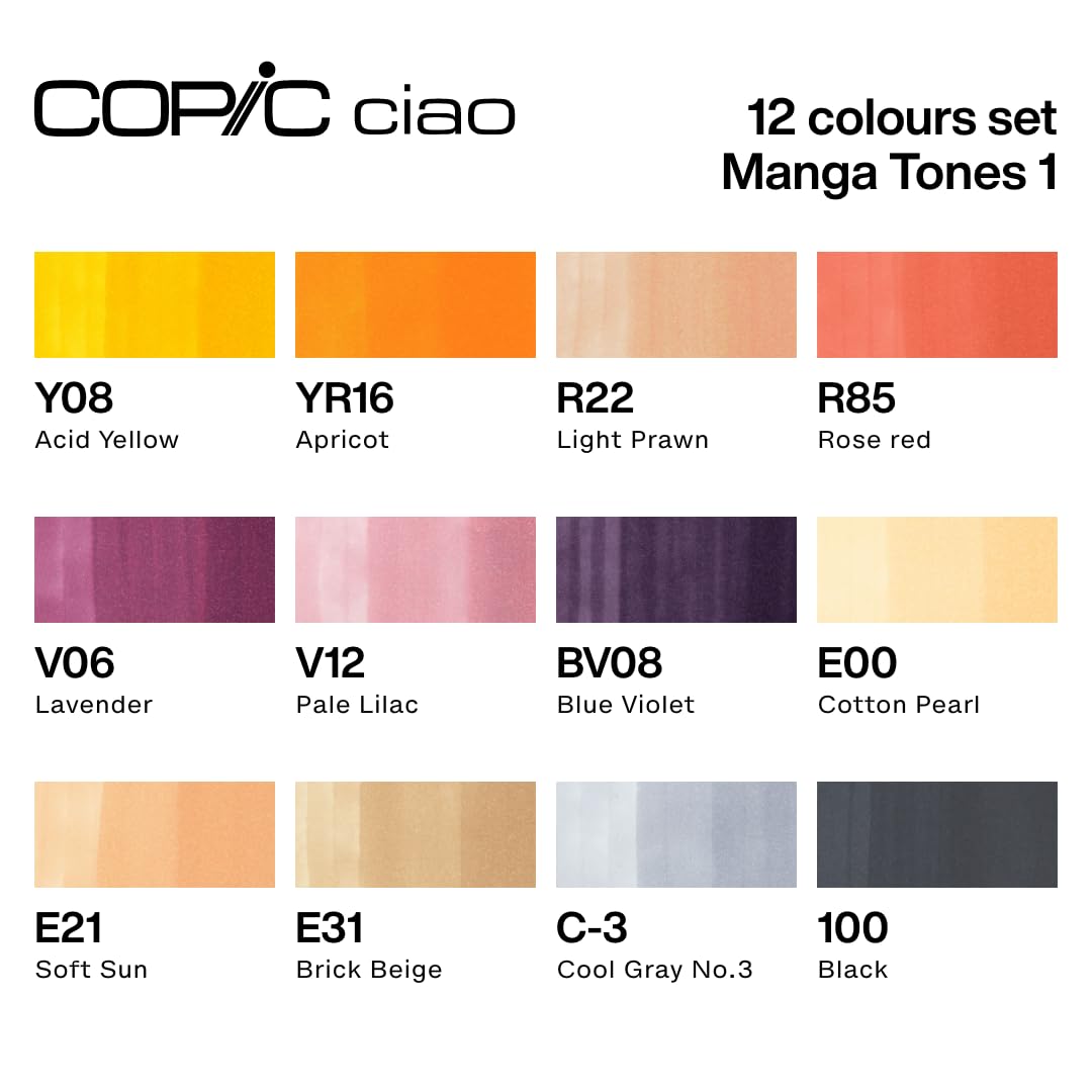 copic-ciao-marker-12er-manga-set-witch-im-wallet image 2