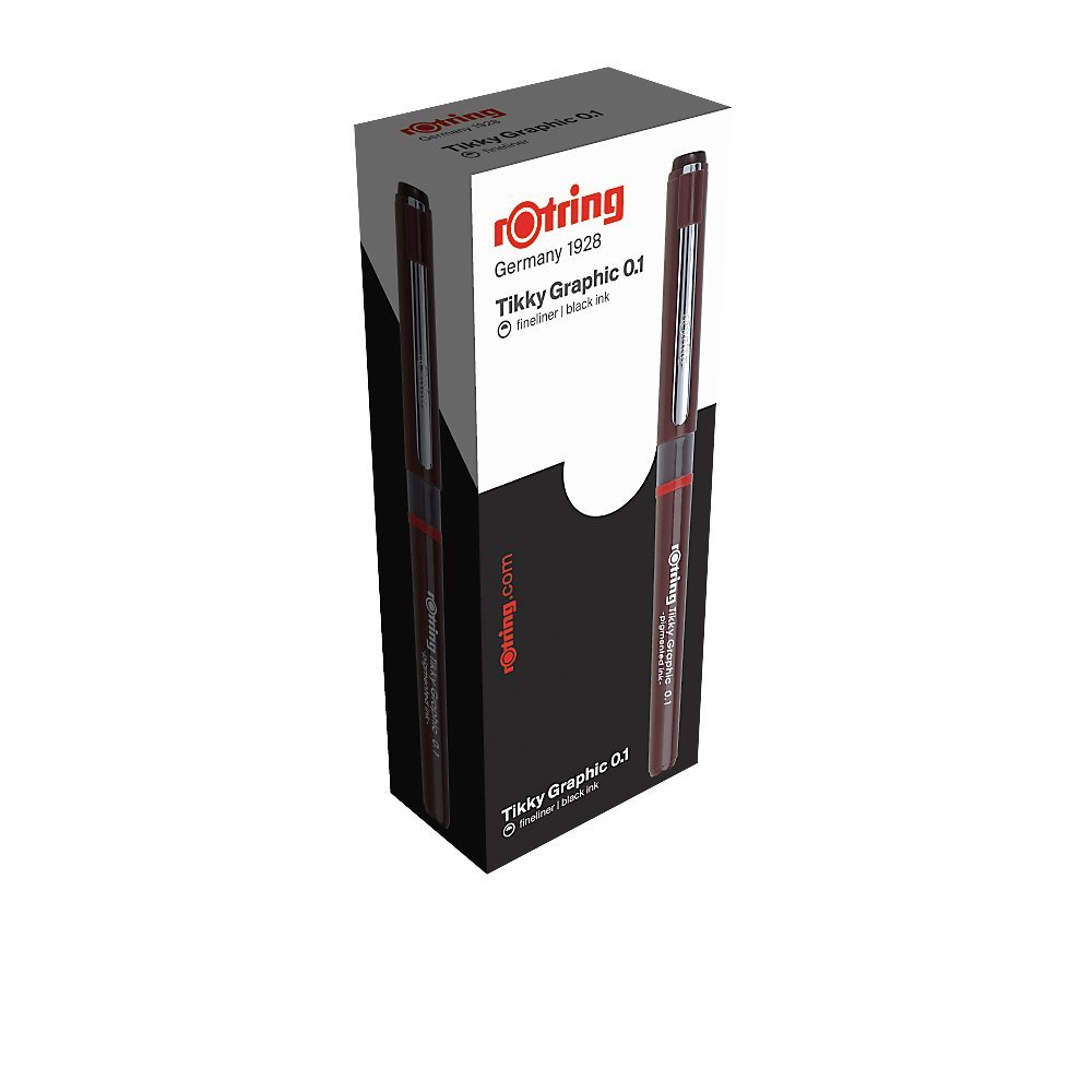 rotring-tikky-graphic-fineliner-1-0-mm-bordeaux-box-mit-12-stiften image 1