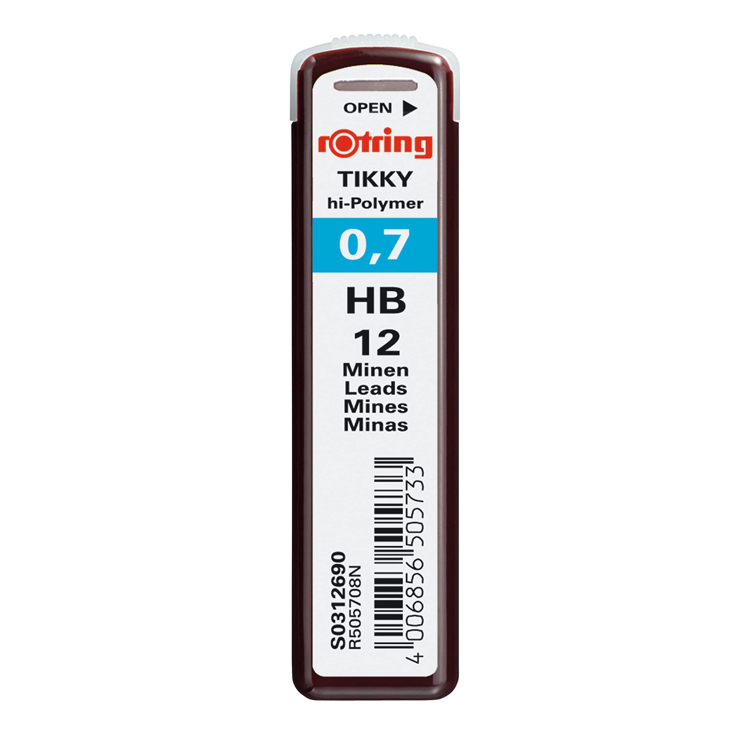 rotring-tikky-hi-polymer-nachf-llminen-0-7-mm-hb-12-st-ck image 1