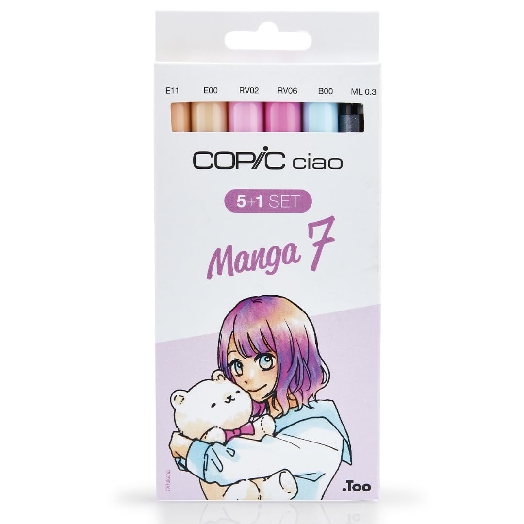 copic-ciao-marker-5-1-set-manga-7-5-layoutmarker-multiliner-0-3-mm image 1