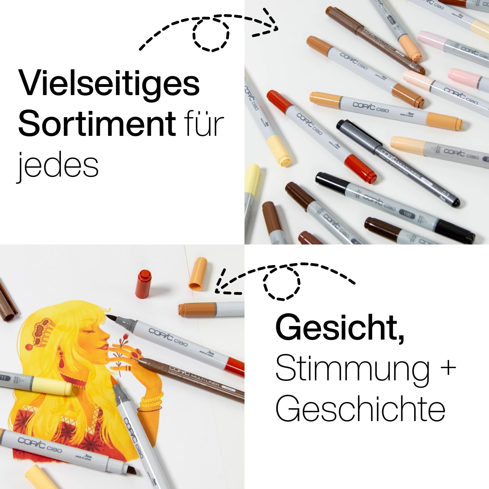 copic-ciao-portrait-set-golden-grace-5-gold-und-braunt-ne-multiliner-0-3-sepia image 4