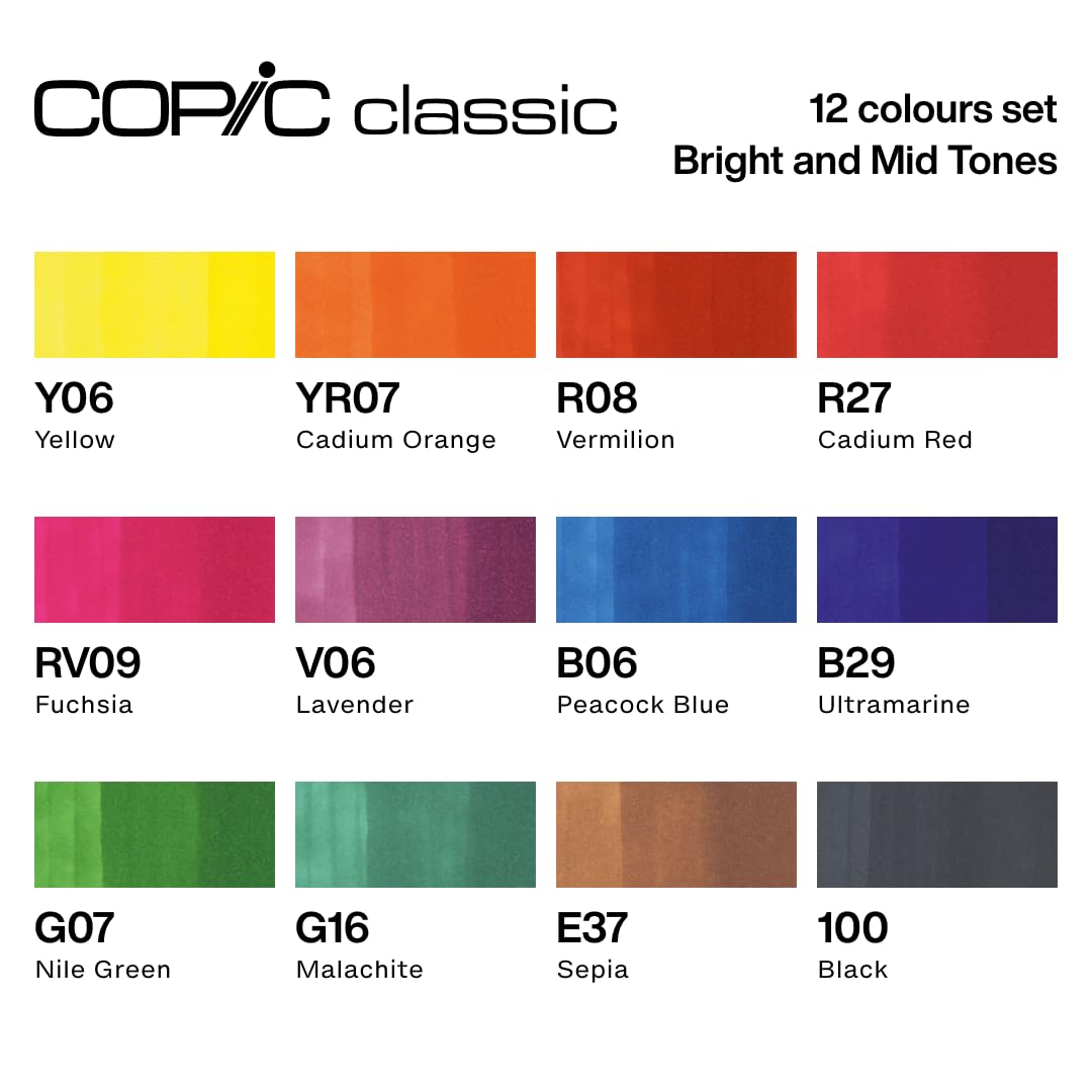 copic-classic-twin-marker-set-leuchtende-farben-12er-wallet image 2
