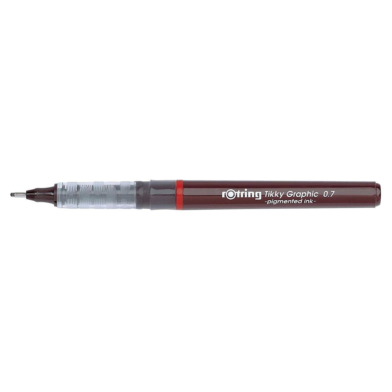 rotring-tikky-graphic-fineliner-0-7-mm-schwarz-einweg-feinliner-2er-pack image 1
