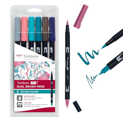 tombow-abt-dual-brush-pen-vintage-colours-6er-set image 5
