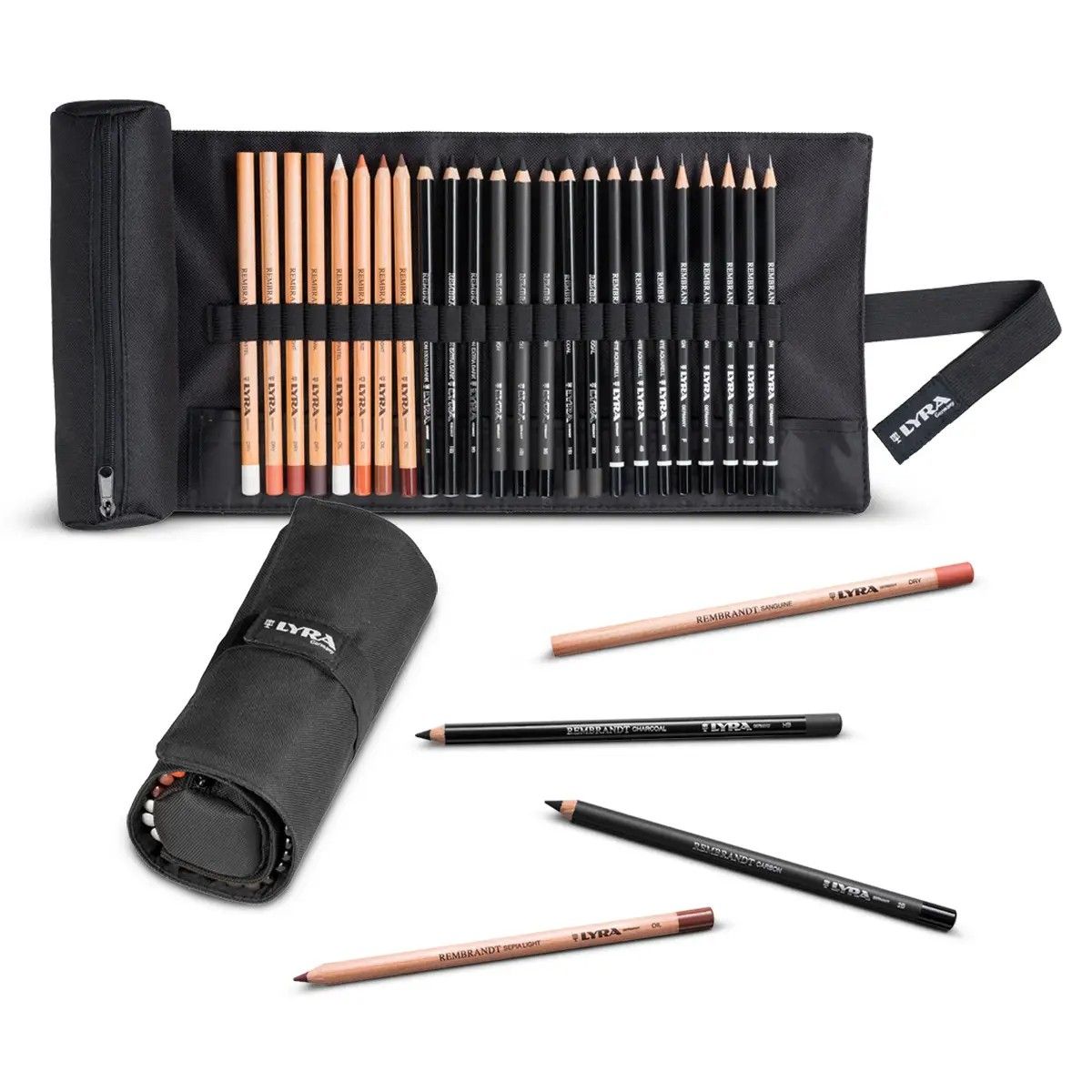lyra-rembrandt-sketching-roll-sketching-set-im-rollm-ppchen image 1