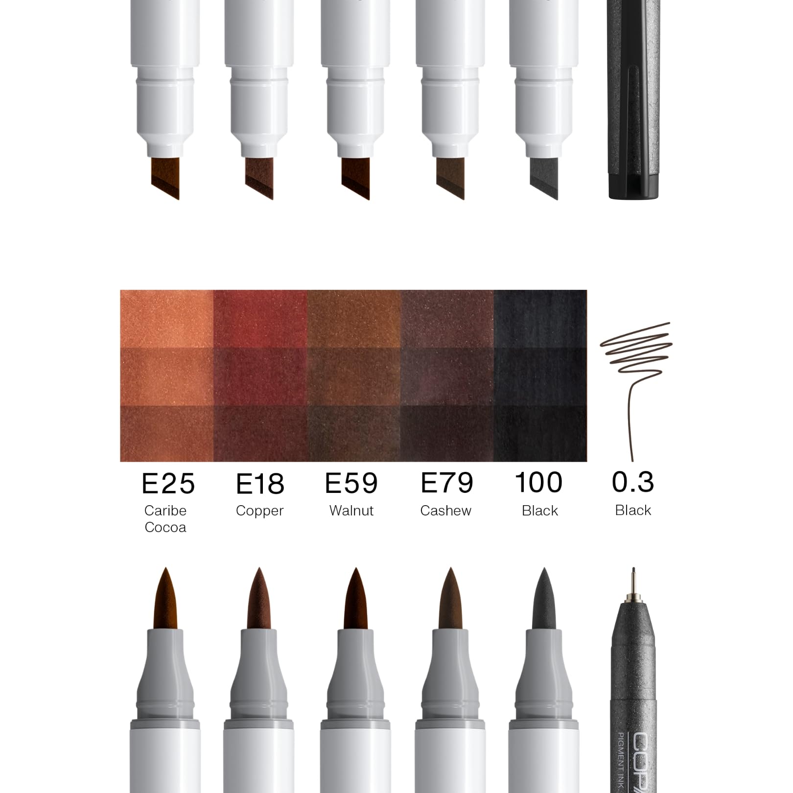copic-ciao-portrait-set-earth-charm-5-braunt-ne-multiliner-0-3-schwarz image 3