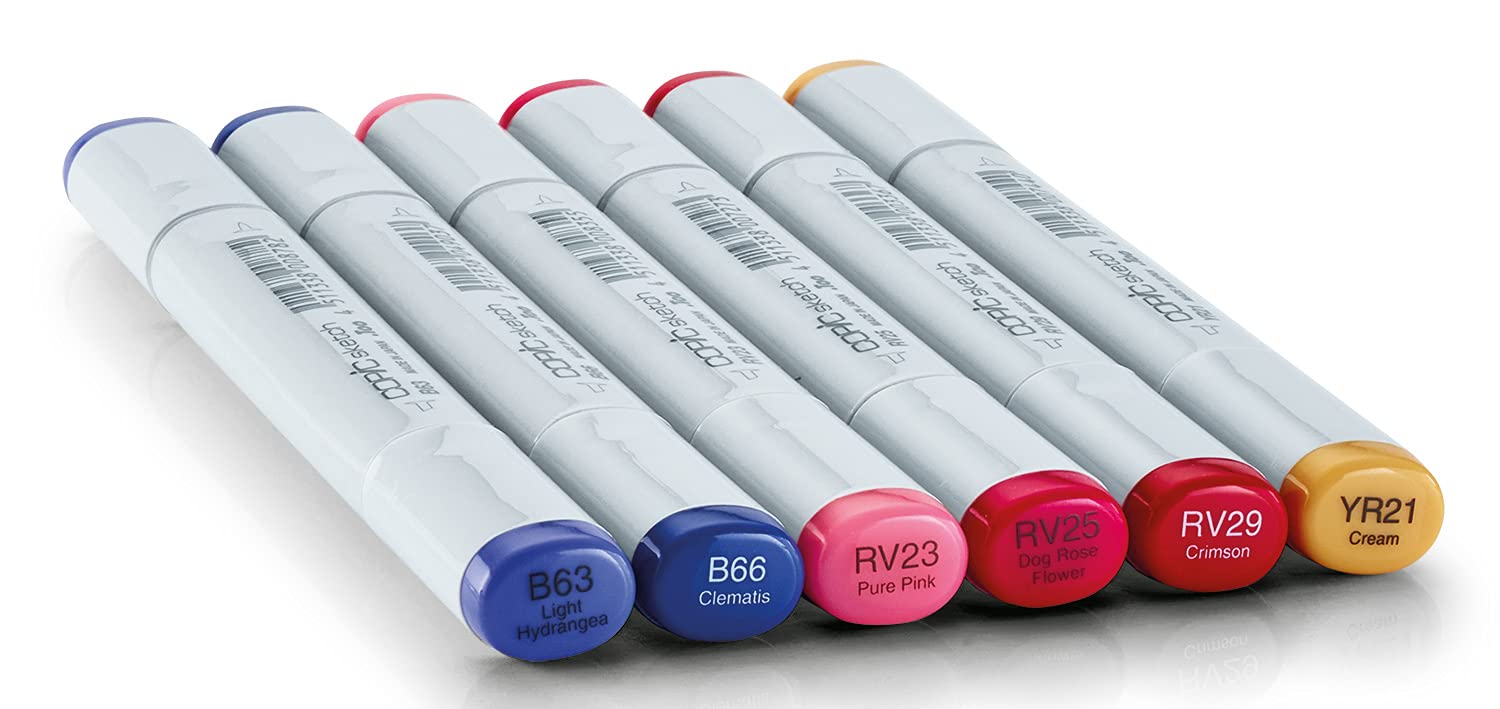 copic-sketch-set-floral-favorite-2-6-twin-marker-brush-medium-broad image 2