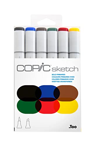 copic-sketch-set-bold-primaries-6er-twin-marker-brush-medium-broad image 8