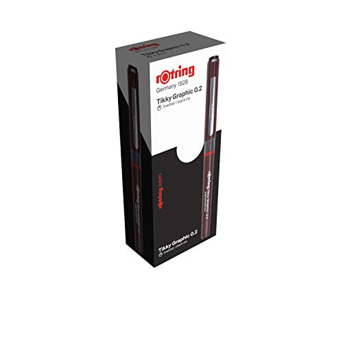 rotring-tikky-grafik-fineliner-0-2-mm-schwarz-12-st-ck-pigment-filzstifte image 7