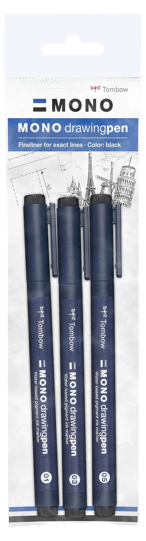 tombow-mono-drawing-pen-ws-efl-3p-fineliner-set-schwarz-3-st-rken image 1
