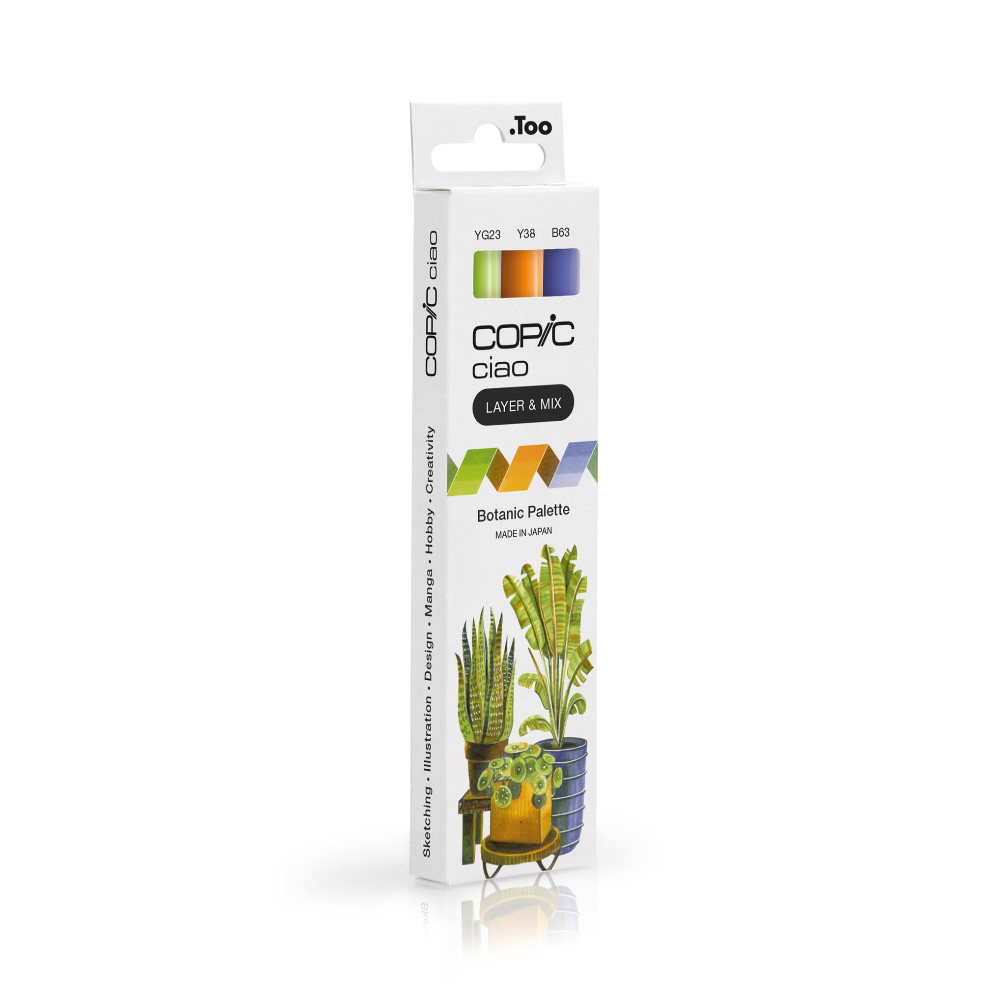 copic-ciao-layer-mix-botanic-palette-marker-set-3-farben-yg-23-y-38-b-63 image 4