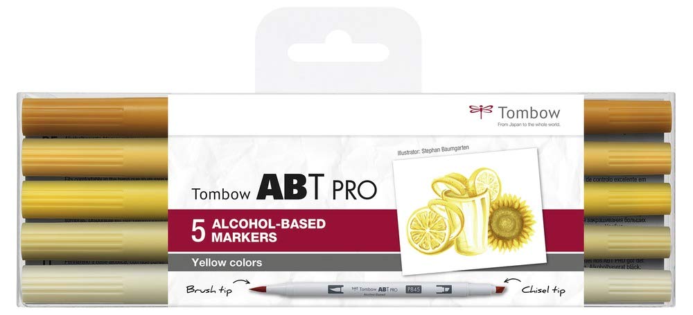 tombow-abt-pro-alkoholmarker-yellow-colors-twin-marker-einzeln image 1