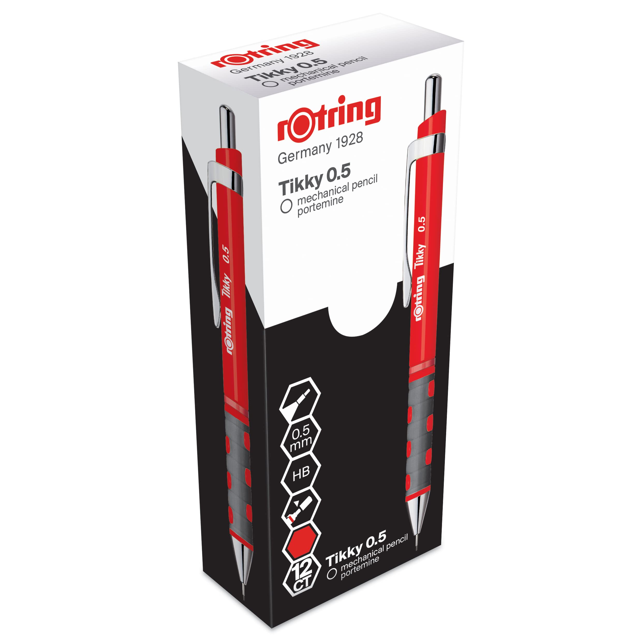 rotring-tikky-feinminenstift-0-5-mm-rot-druckbleistift-mit-radierer image 1