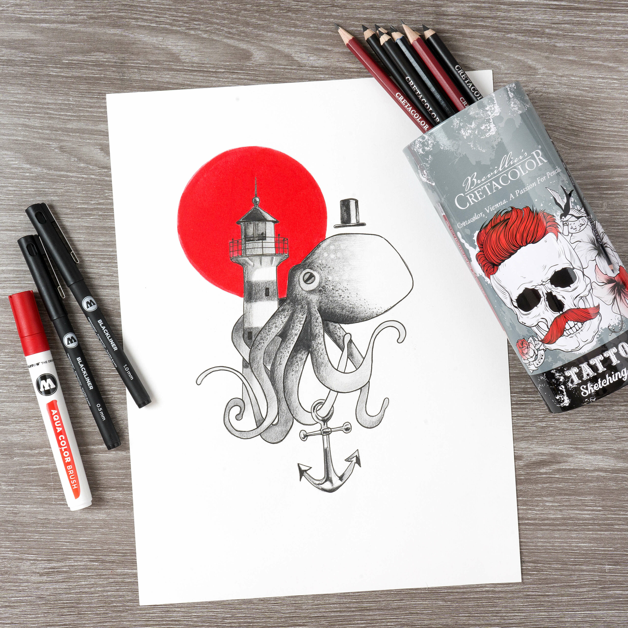 cretacolor-tattoo-sketching-set-monolith-skizzierset image 5