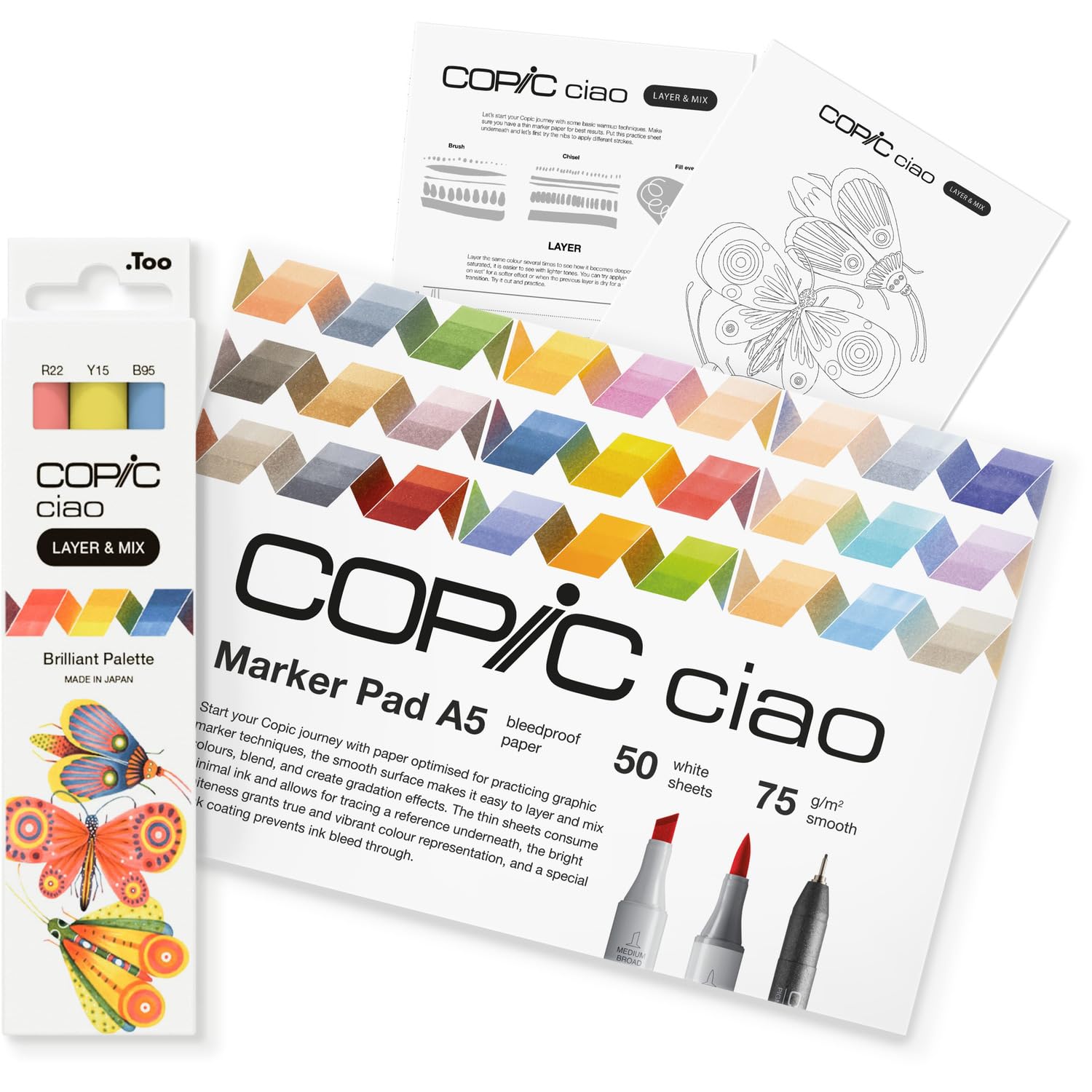 copic-ciao-layer-mix-starter-set-cozy-marker-set-mit-3-farben-a5-markerpad-und-v image 8