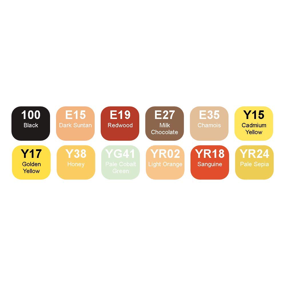 copic-classic-set-herbst-farben-12er-set-im-acryl-display-twin-marker-mit-mittel image 2