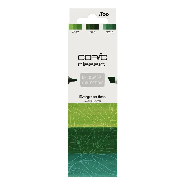 copic-classic-designer-collection-evergreen-tints-3-twin-marker-yg17-g28-bg18 image 1