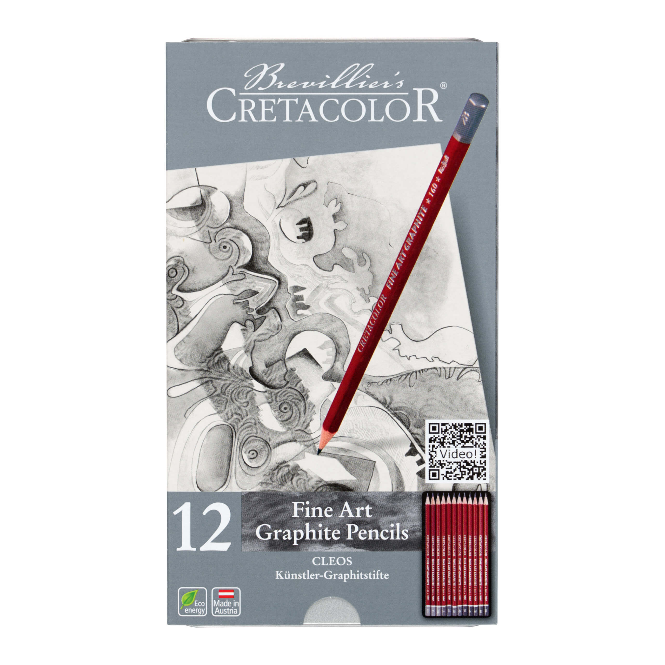 cretacolor-cleos-fine-art-graphite-set-12-teilig image 1