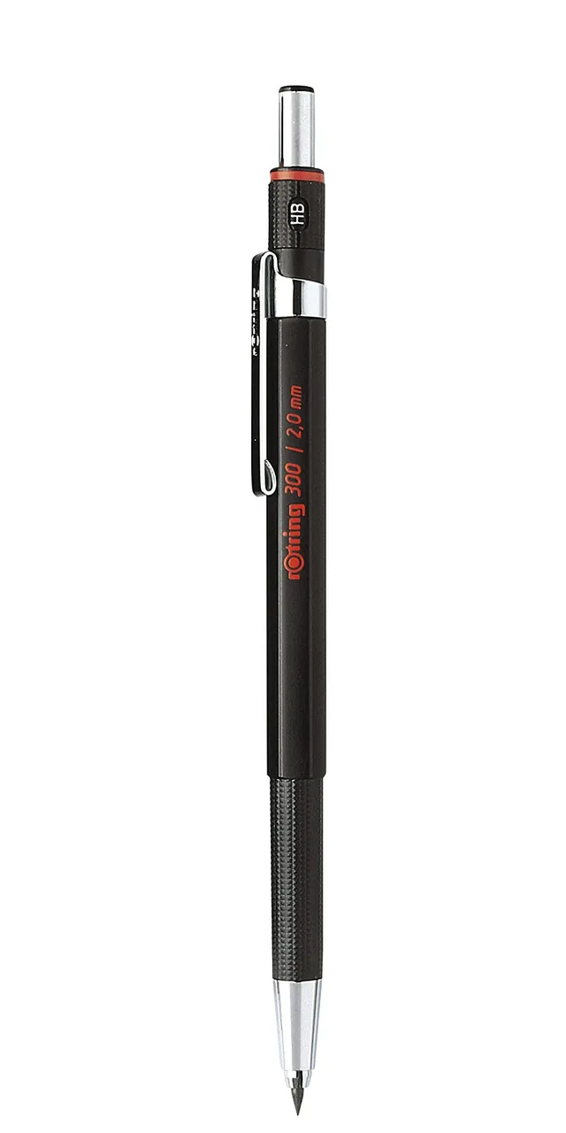 rotring-300-fallminenstift-2-0-mm-sechskant-mit-h-rtegradanzeige image 1