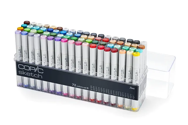 copic-sketch-set-72-colors-b-72-twin-marker-im-acryl-display image 1