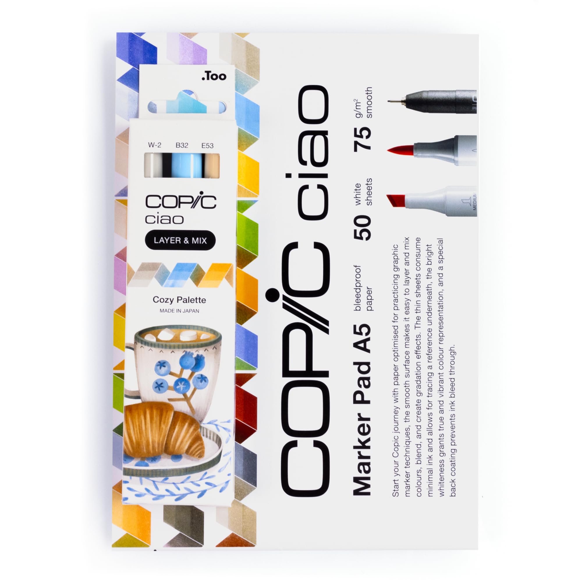 copic-ciao-layer-mix-starter-set-cozy-marker-set-mit-3-farben-a5-markerpad-und-v image 2