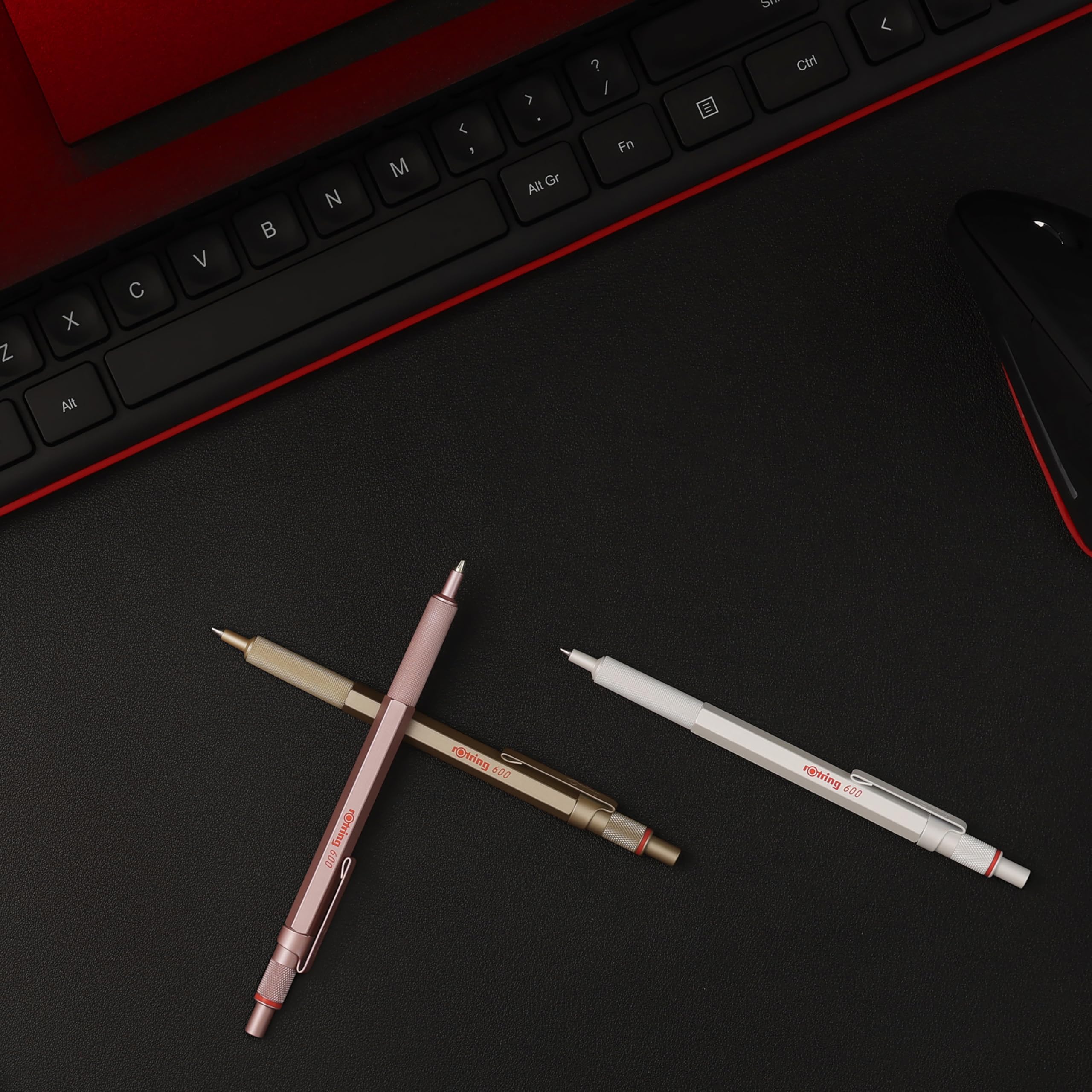 rotring-600-kugelschreiber-perlwei-mittlere-spitze-schwarze-tinte image 3