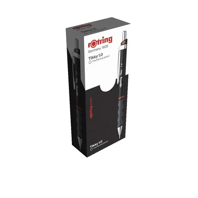 rotring-tikky-druckbleistift-1-0-mm-schwarz-12er-box image 1