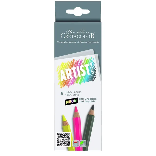 cretacolor-artist-studio-mega-stifte-neon-graphit image 1