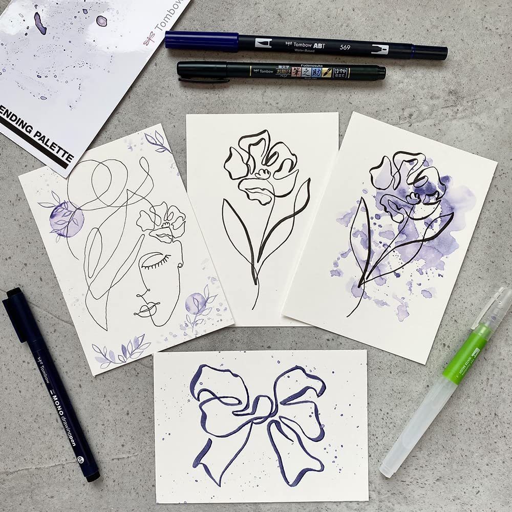 tombow-one-line-art-set-6-teiliges-zeichenset-mit-fineliner-und-anleitung image 5