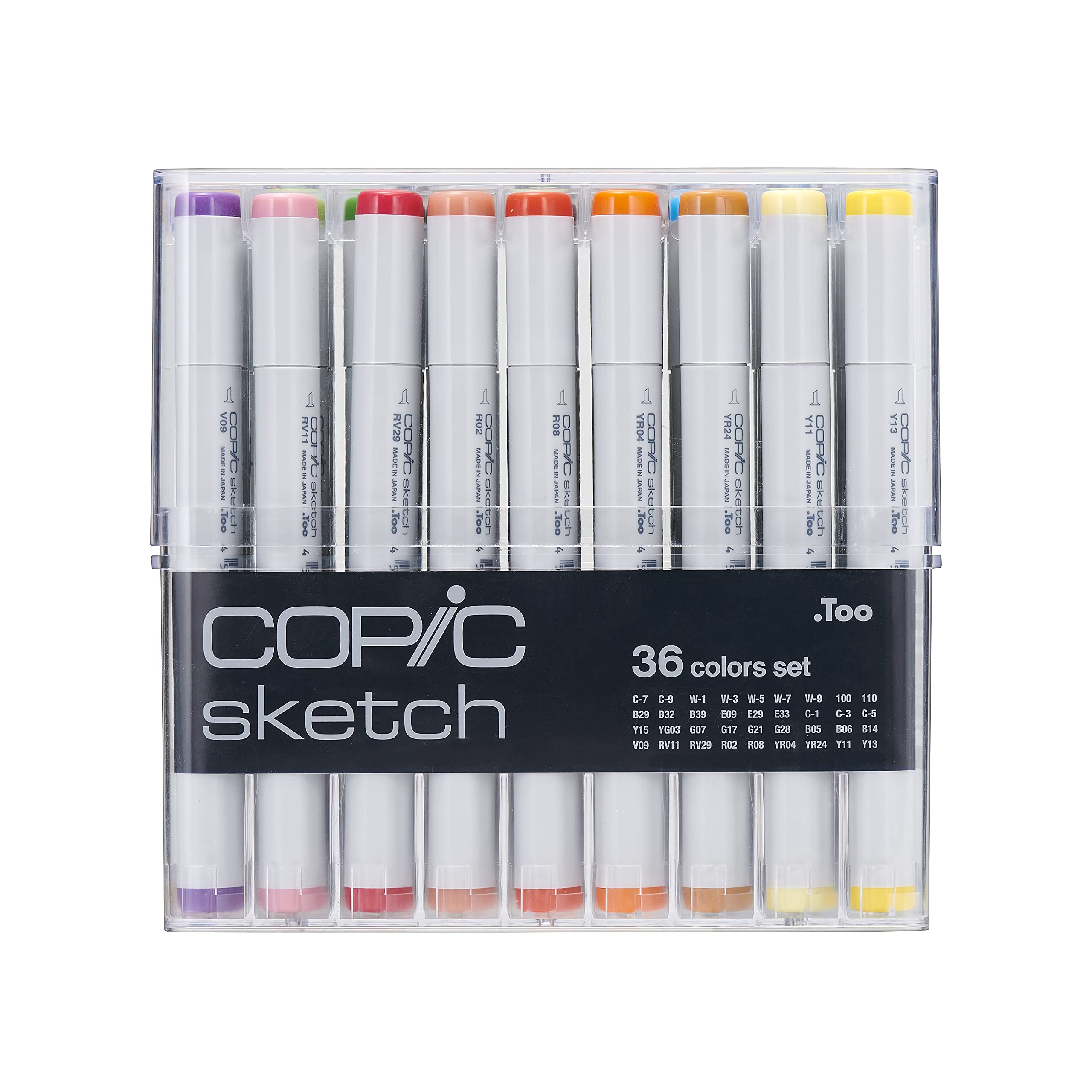 copic-sketch-36er-marker-set-twin-marker-mit-super-brush-und-medium-broad-spitze image 1