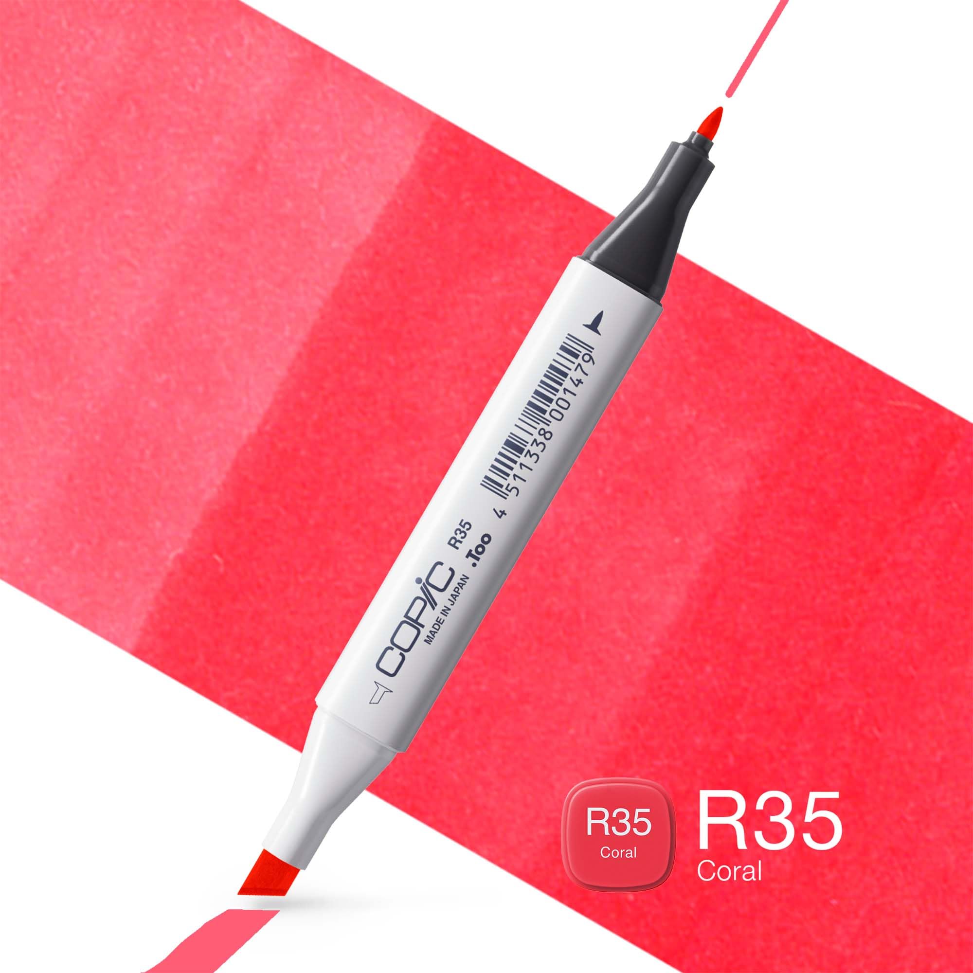 copic-classic-marker-typ-r-35-coral-professioneller-layoutmarker-mit-breiter-und image 2