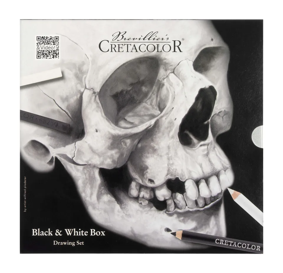 cretacolor-black-white-box-skull-nero-zeichenset image 1
