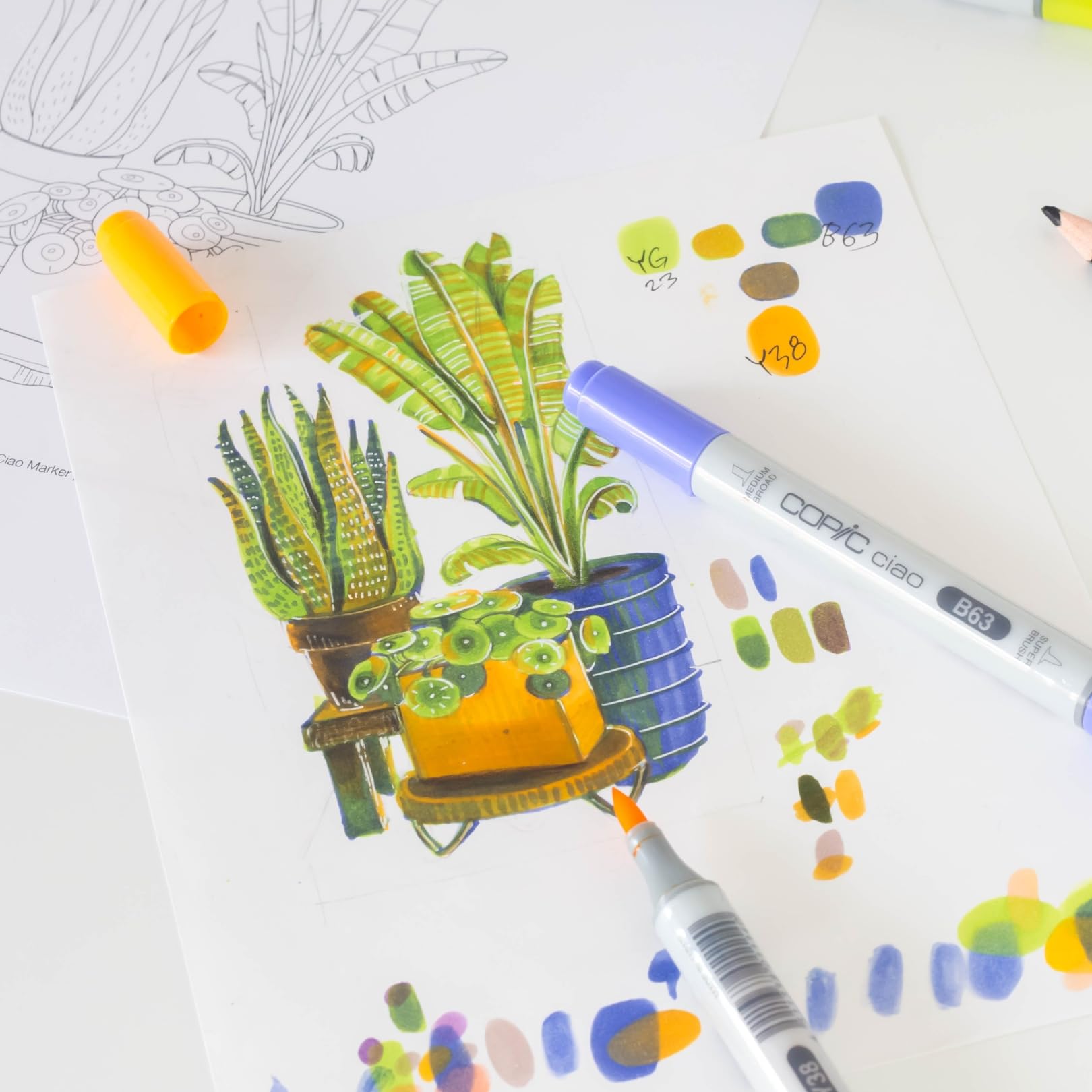 copic-ciao-layer-mix-botanic-palette-marker-set-3-farben-yg-23-y-38-b-63 image 7