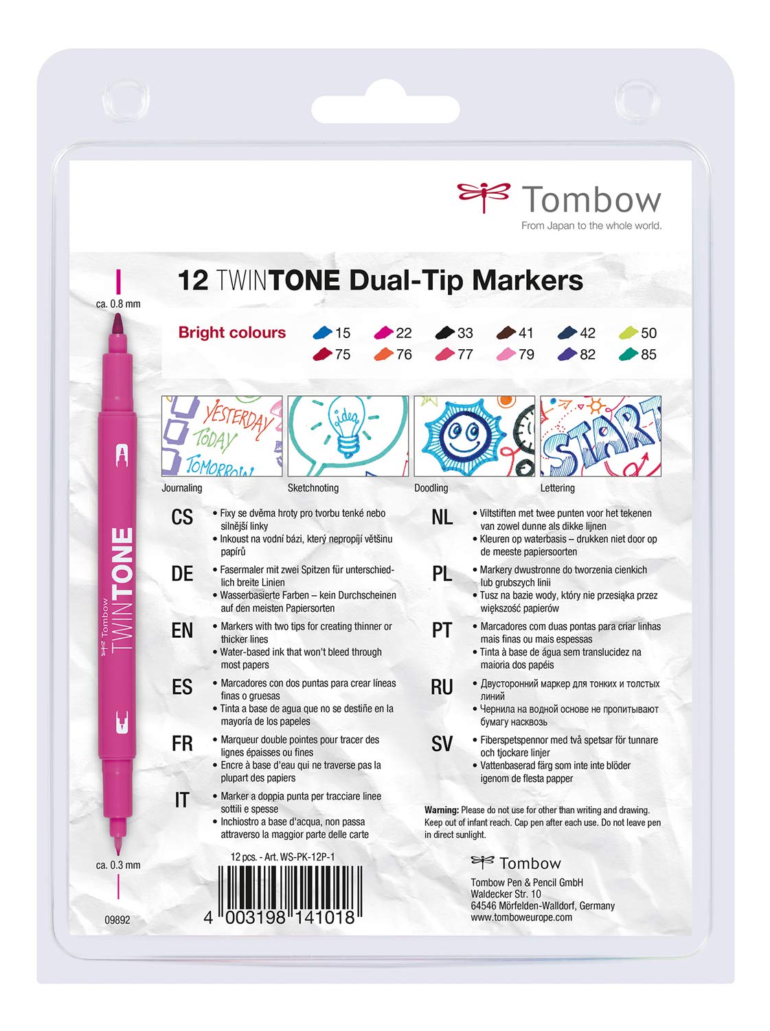 tombow-twintone-marker-set-ws-pk-12p-1-bright-12-farben-dual-tip image 2