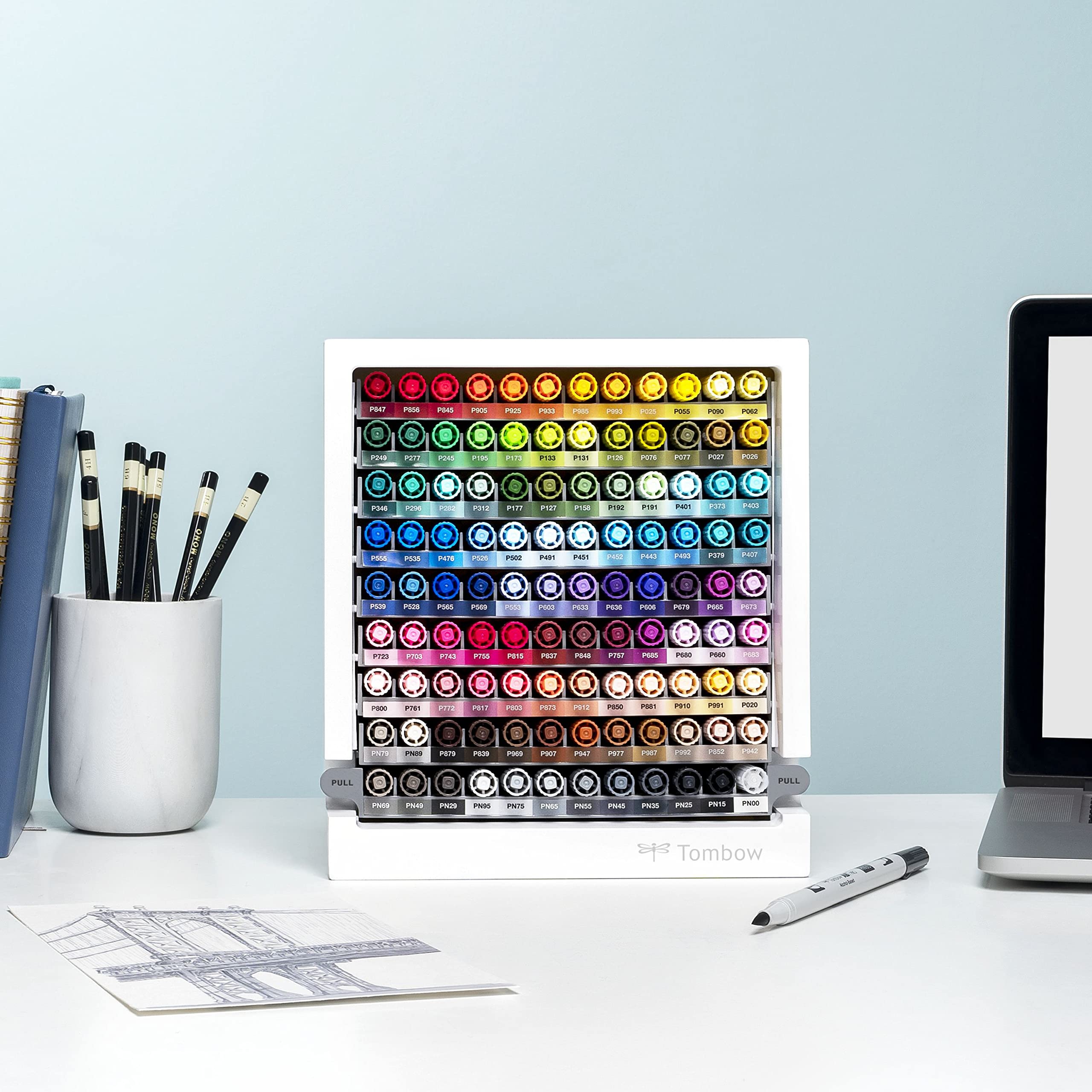 tombow-abt-pro-schreibtisch-organizer-f-r-107-farben-blender-aufbewahrung-f-r-10 image 5