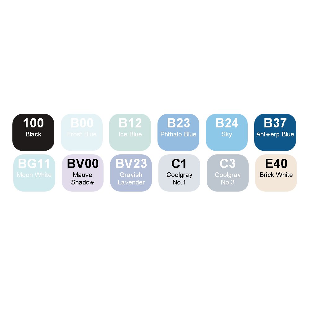 copic-classic-set-winter-farben-12-twin-marker-im-acryl-display image 2