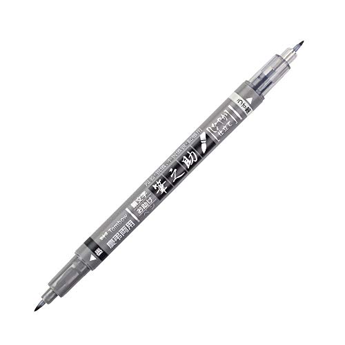 tombow-fudenosuke-ws-tbs-twin-brush-pen-schwarz-grau-weich image 6