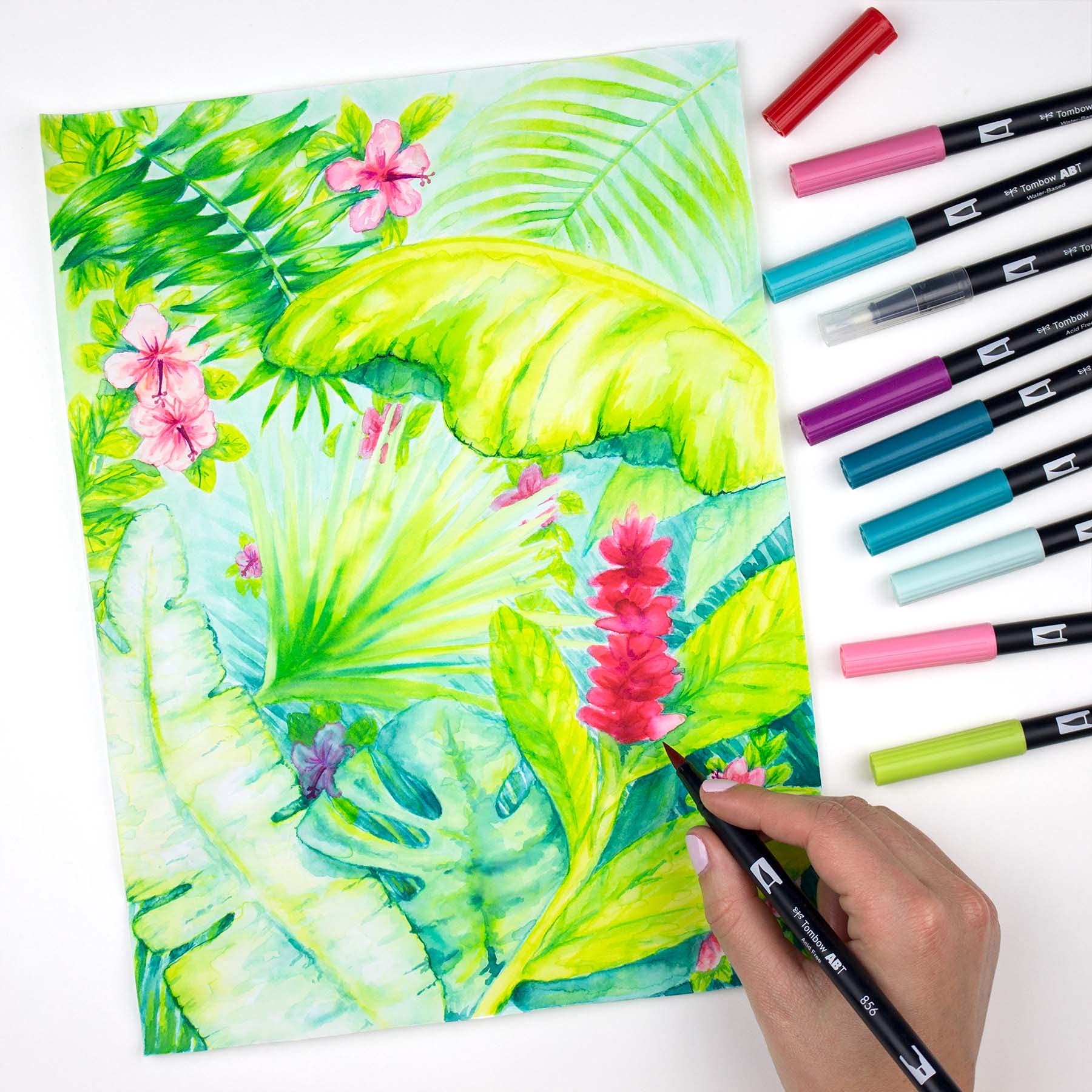 tombow-abt-dual-brush-pen-candy-colours-6er-set-pinsel-und-feinspitze image 4
