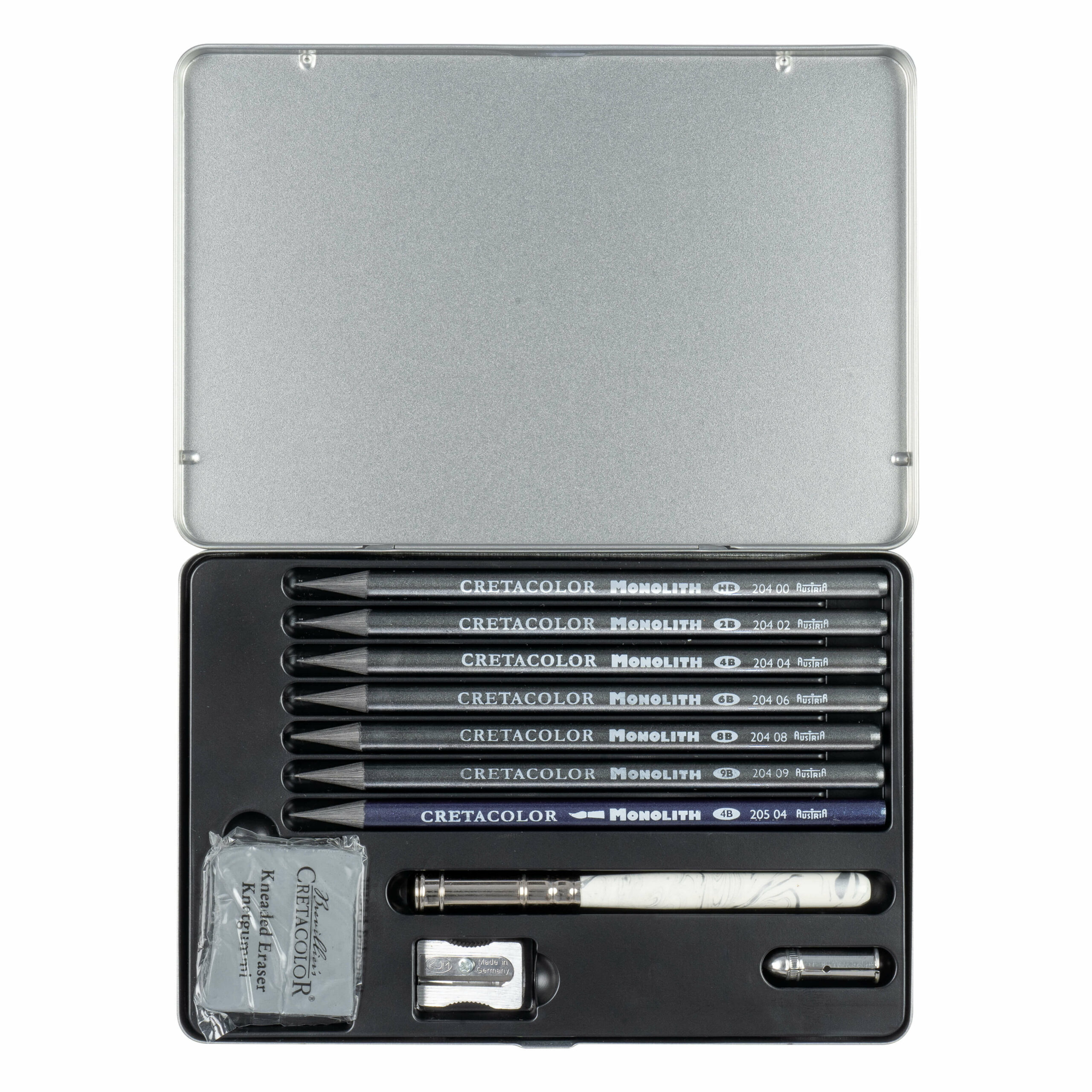 cretacolor-monolith-box-graphit-set-in-holzbox-f-r-skizzen-illustration image 2