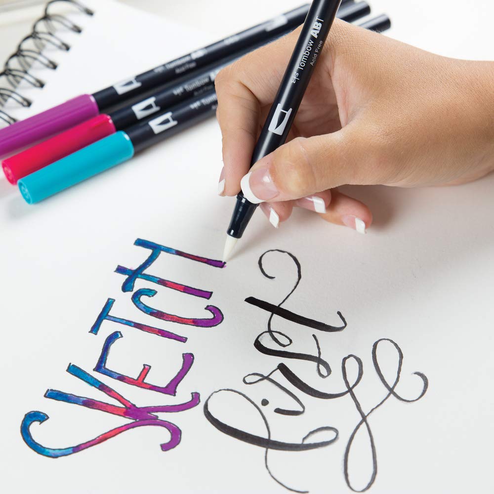 tombow-ls-adv-lettering-set-advanced-9-stifte-radierer-frau-h-lle-edition image 5