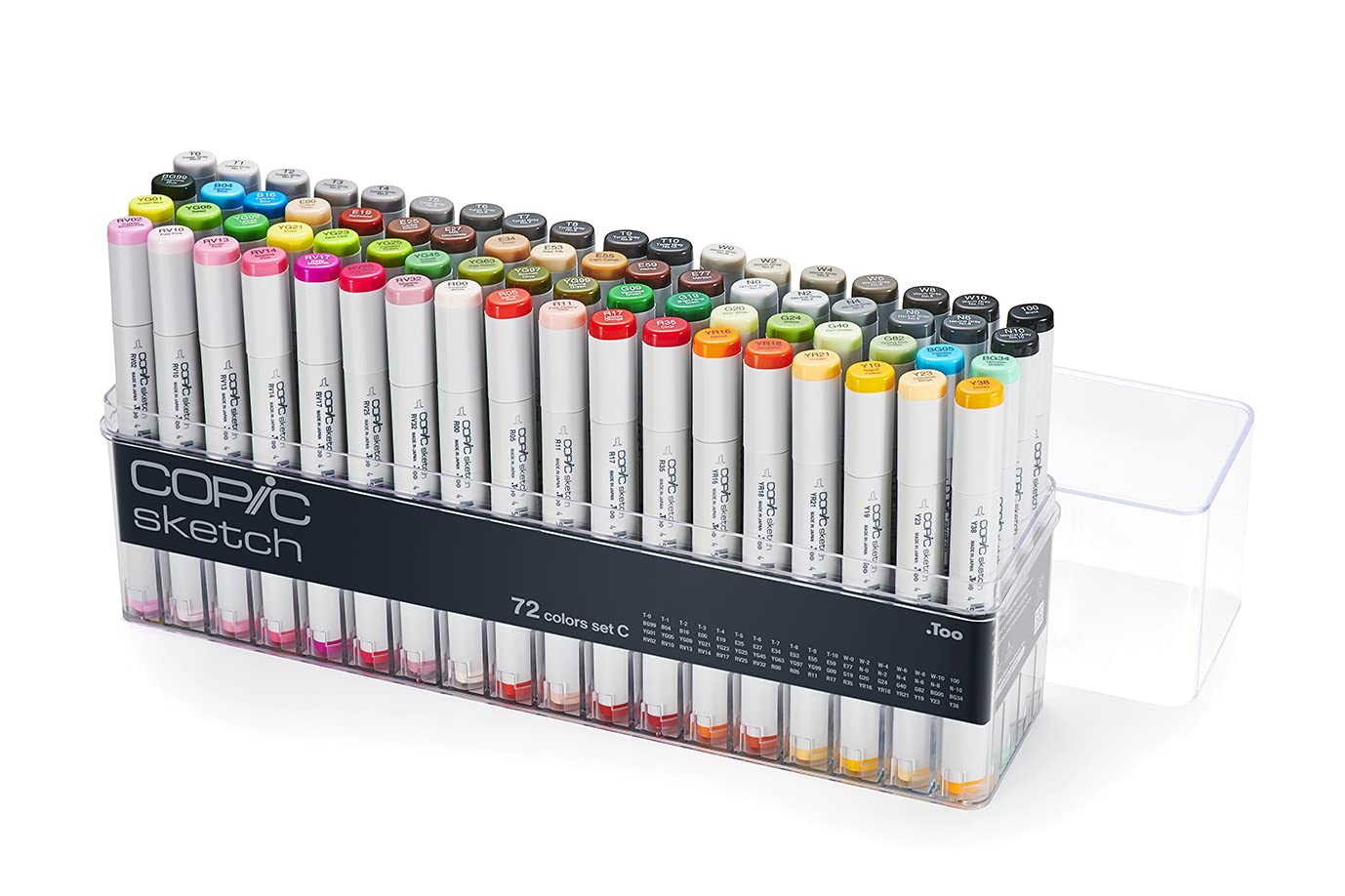 copic-sketch-set-72-colors-c-twin-marker-mit-medium-broad-und-super-brush-im-acr image 1