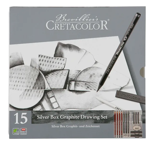 cretacolor-monolith-silver-box-graphit-set image 1