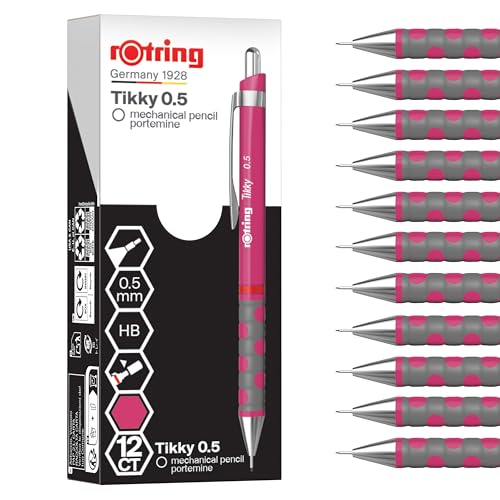 rotring-tikky-druckbleistift-hb-0-5-mm-magenta-rosa-12er-pack image 7