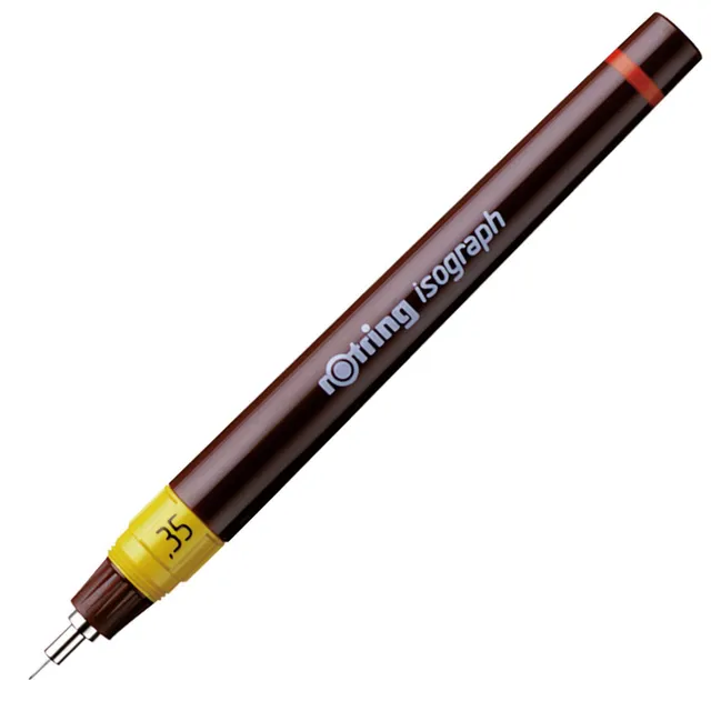 rotring-isograph-technischer-zeichenstift-0-35-mm-nachf-llbarer-tusche-fineliner image 1