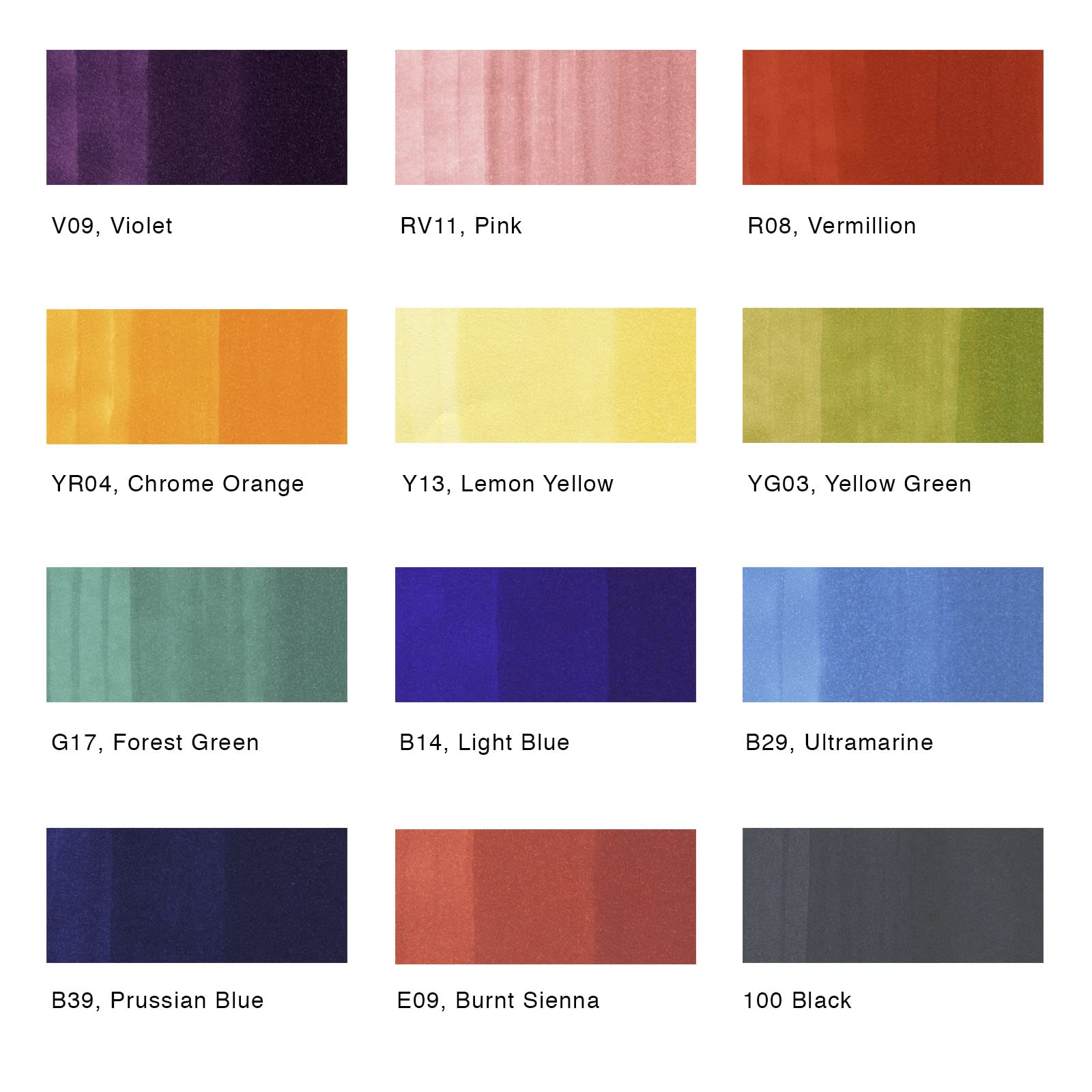 copic-classic-12-colors-twin-marker-12er-set-im-acryl-display image 2